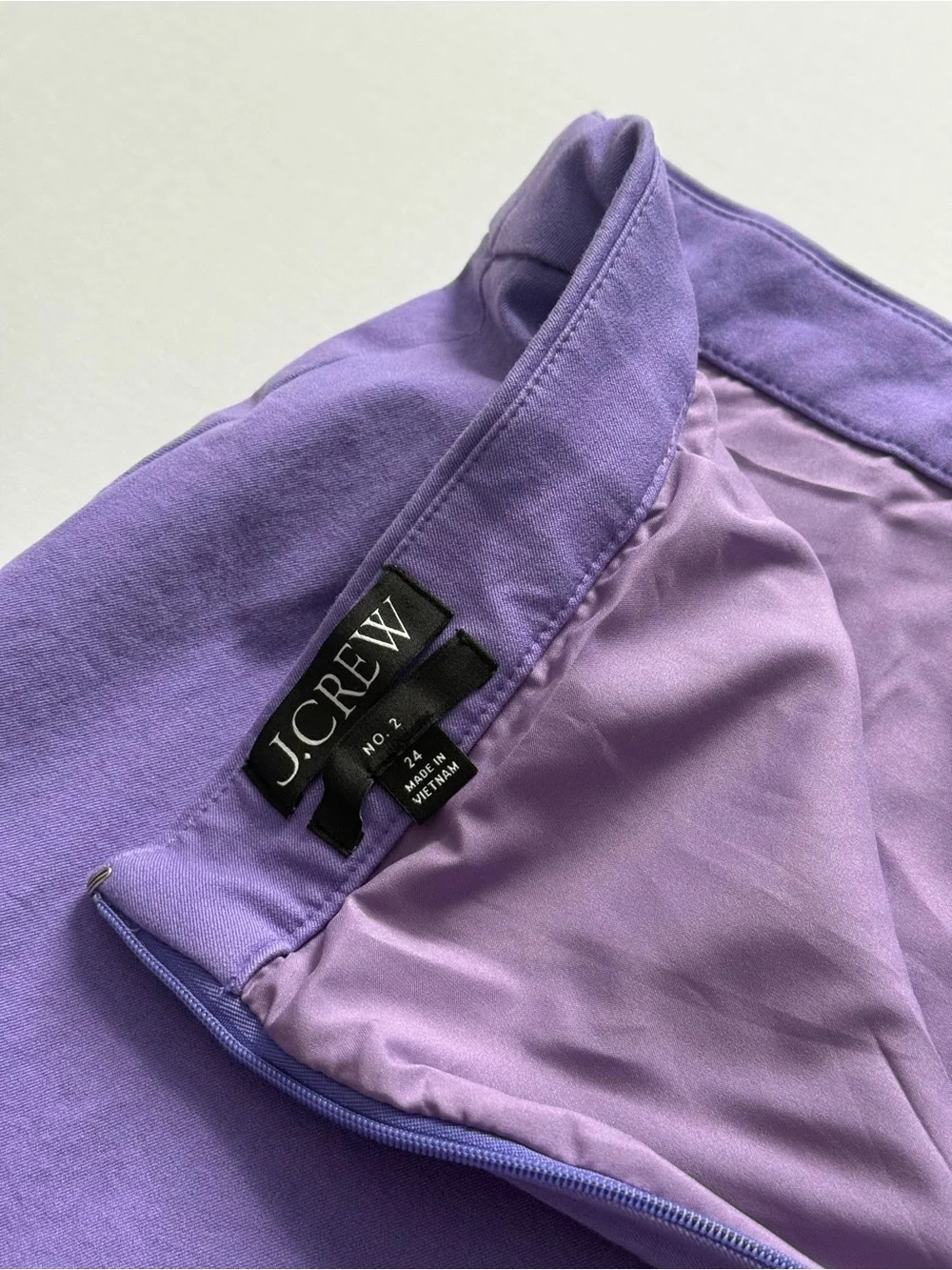 J. Crew No. 2 Pencil Skirt Purple Size 24 Work Office Career